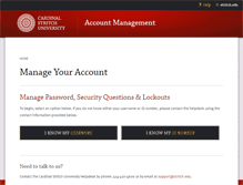 Tablet Screenshot of account.stritch.edu